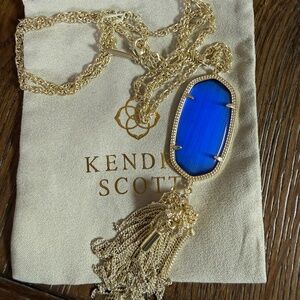 Kendra Scott Rayne Necklace Cobalt Blue